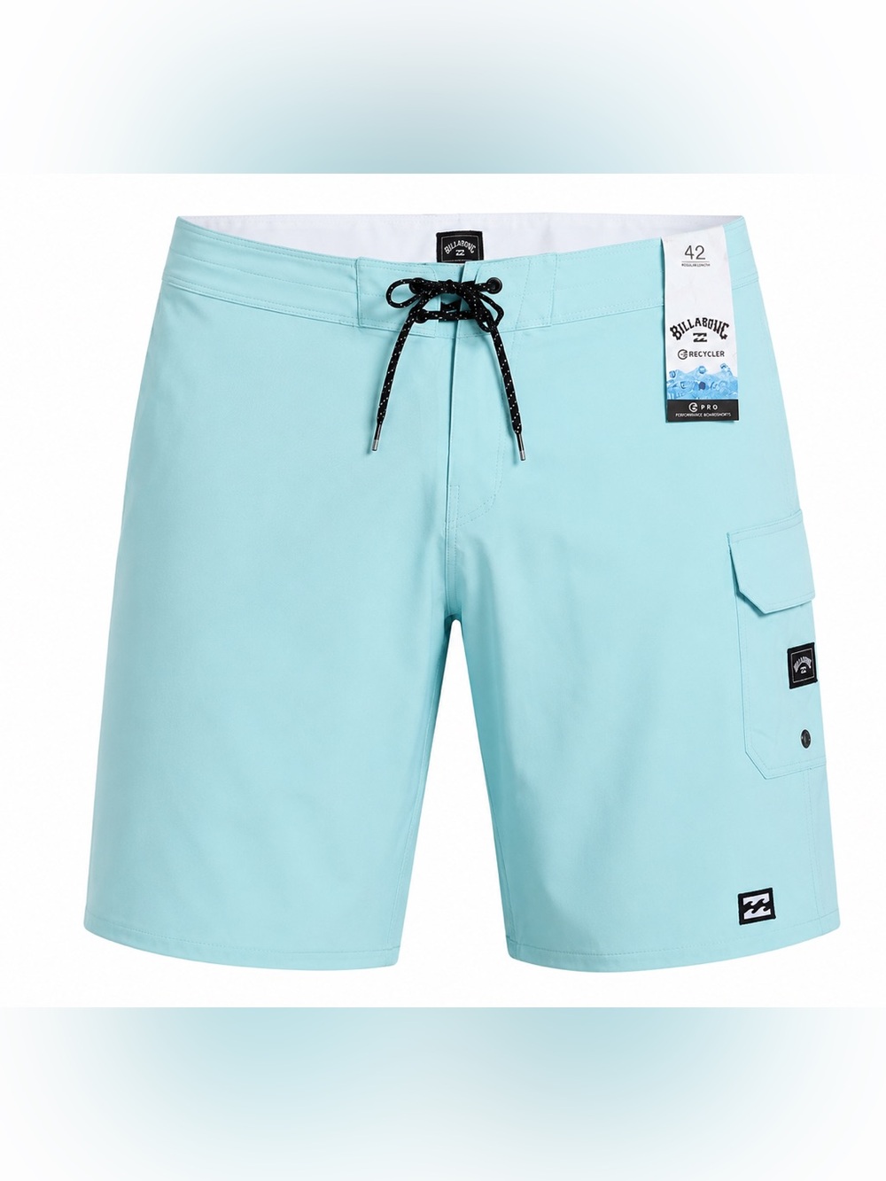 Billabong All Day Pro Recycler Boardshorts Aqua 42 Performance Swim Trunks